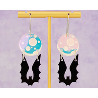 Bat By The Moon Earrings