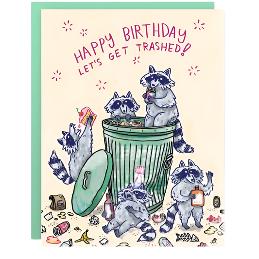 Birthday Raccoons Card