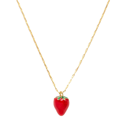 Summer Strawberry Necklace