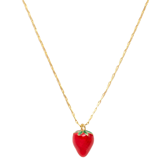 Summer Strawberry Necklace