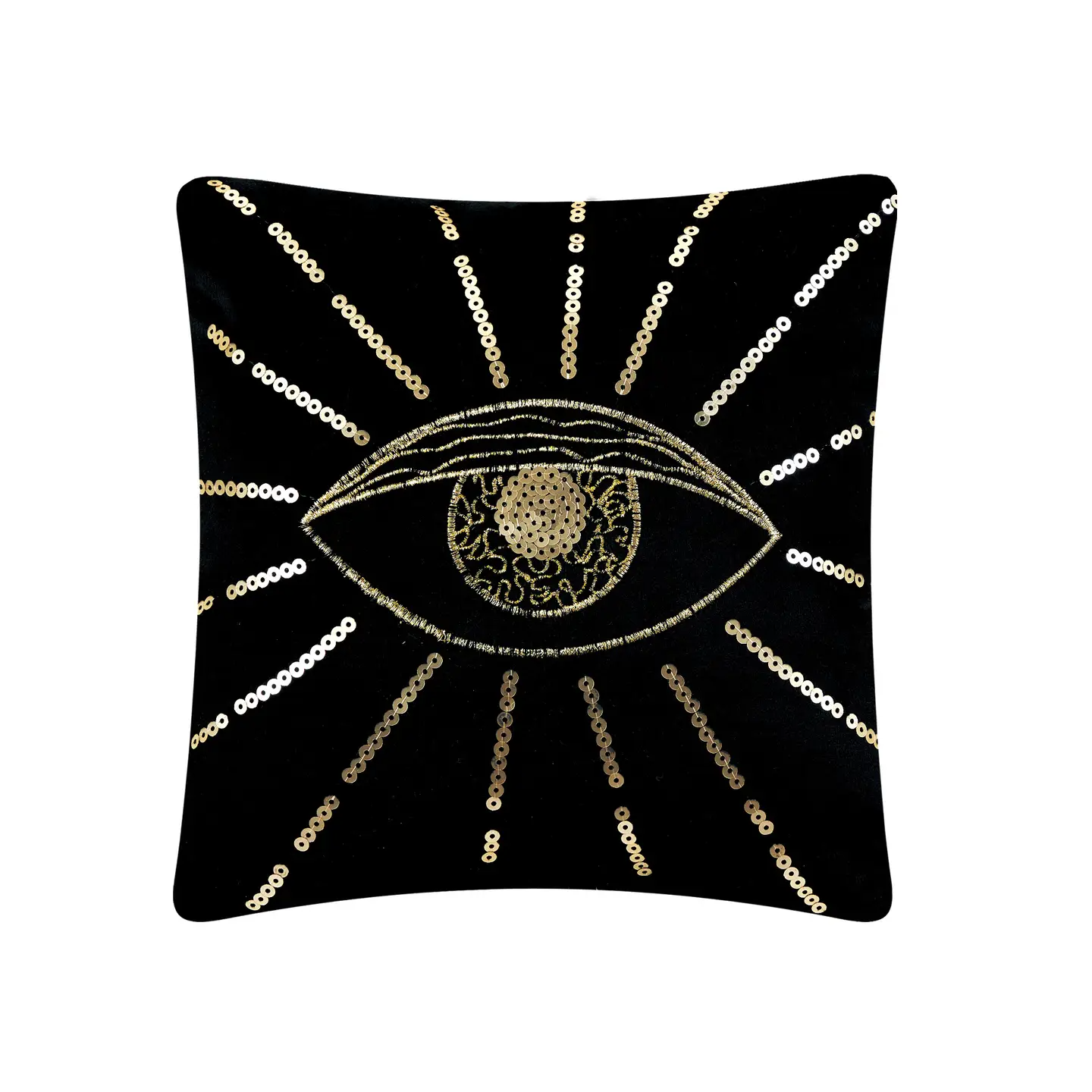 Eye Embroidered Pillow