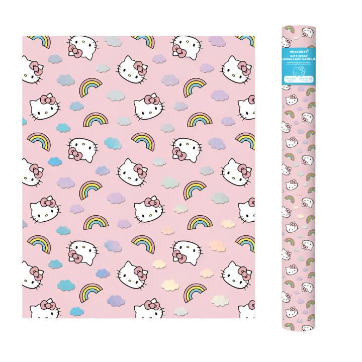 Hello Kitty Rainbow Skies Gift Wrap