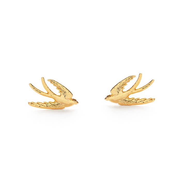 Swallow bird Post Earrings