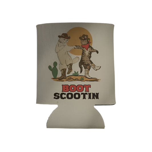 Boot Scootin Kitties Koozie