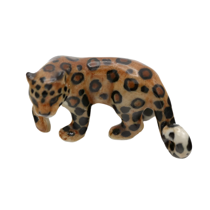 "Siberia" Amur Leopard Porcelain Miniature