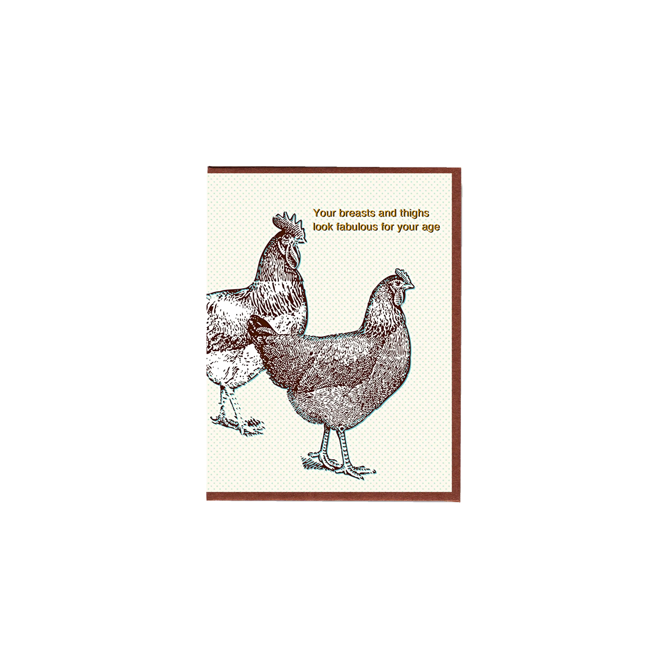 Fabulous Breasts and Thighs Birthday Card