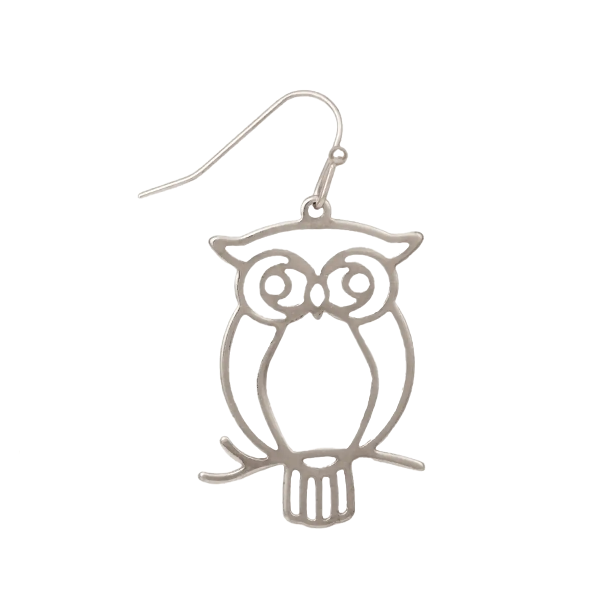 Wise Owl Outline Earrings Earrings