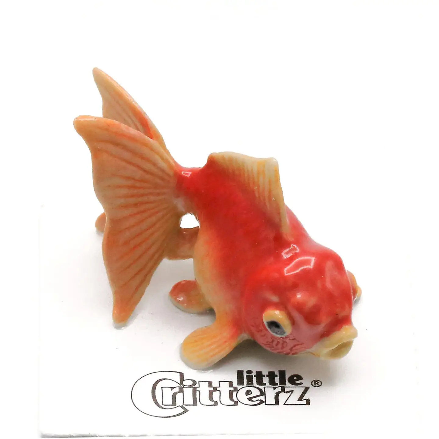 "Fancy" Fantail Goldfish Porcelain Miniature