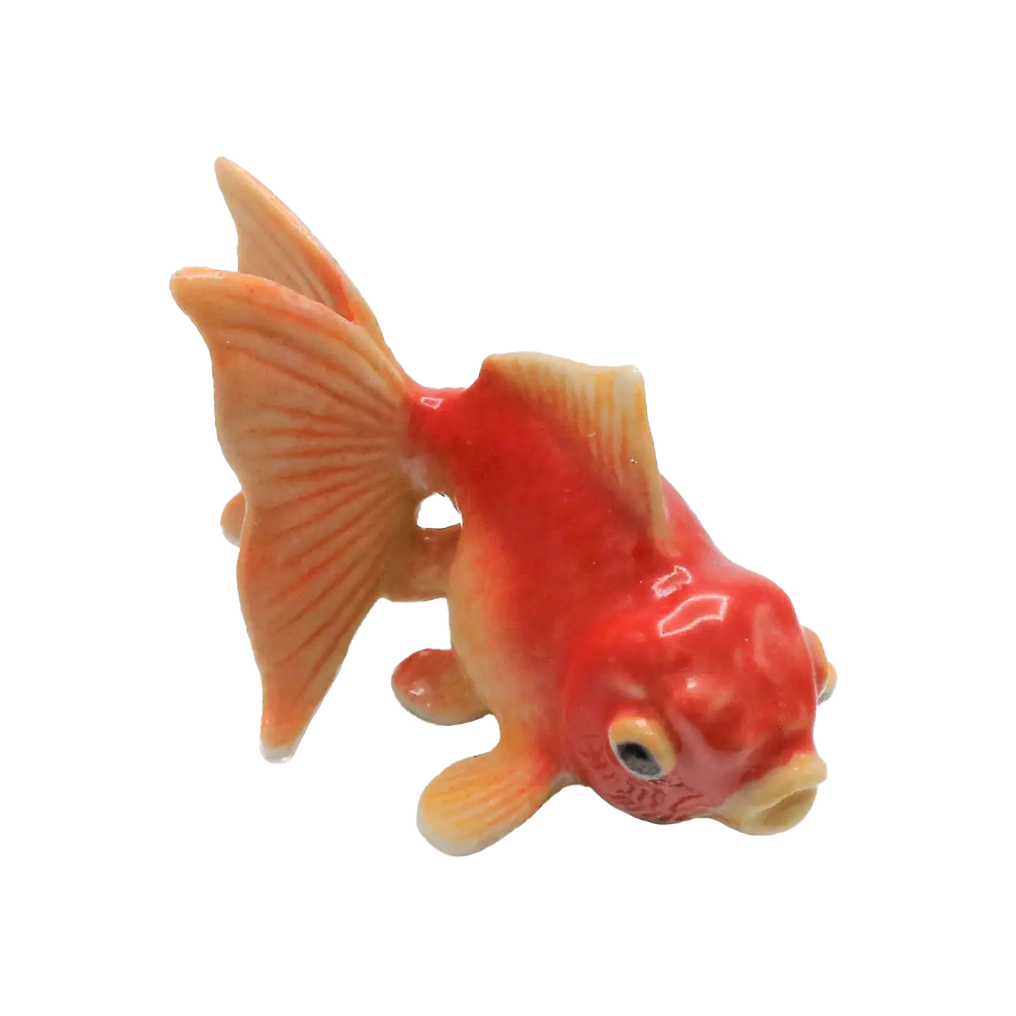 "Fancy" Fantail Goldfish Porcelain Miniature