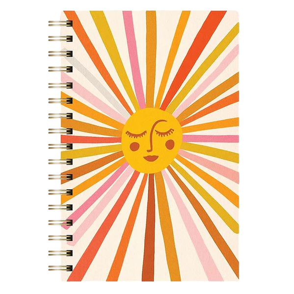 Retro Sunshine Wire Bound Notebook