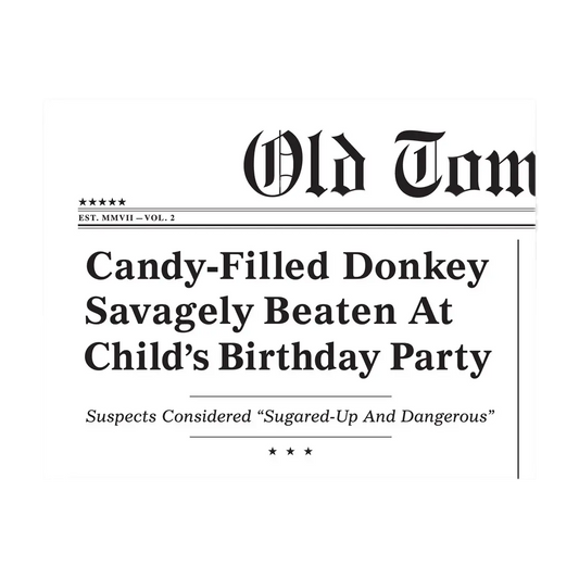 Candy Filled Donkey Birthday Card