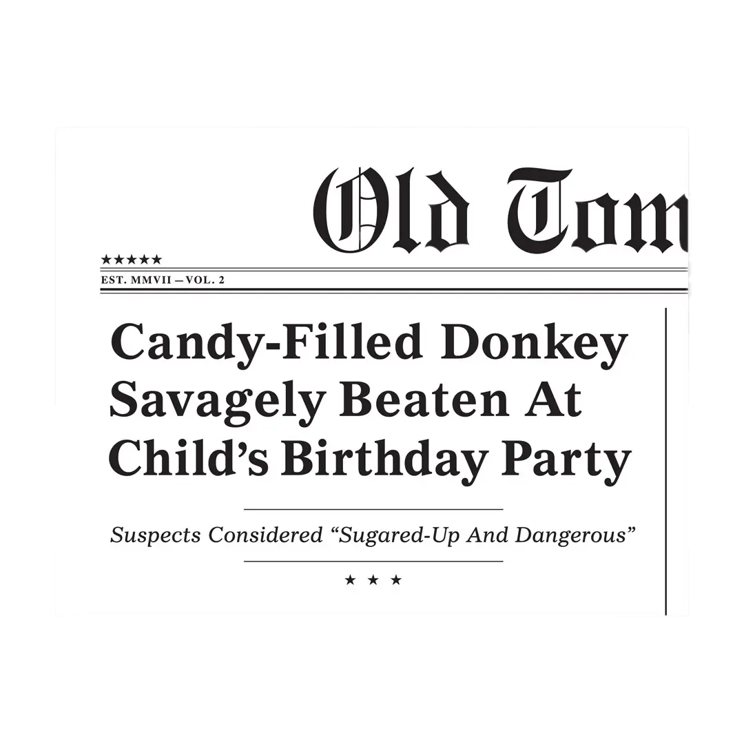 Candy Filled Donkey Birthday Card