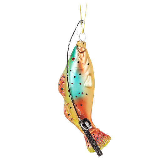 Fish And Rod Ornament