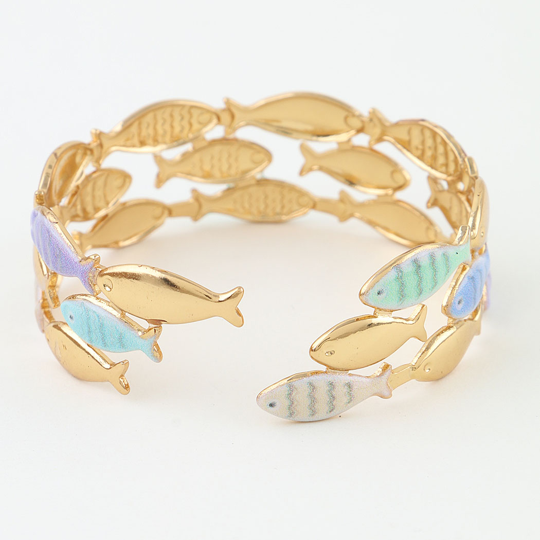 Summer Fish Cuff Bracelet