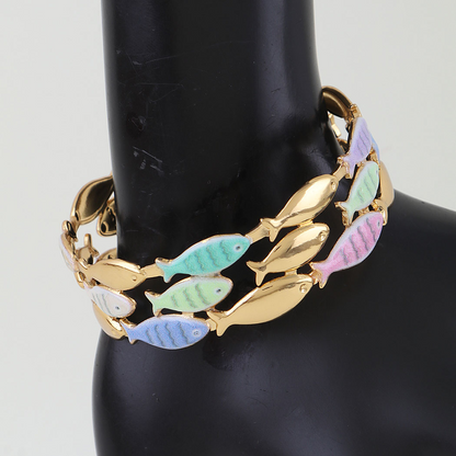 Summer Fish Cuff Bracelet
