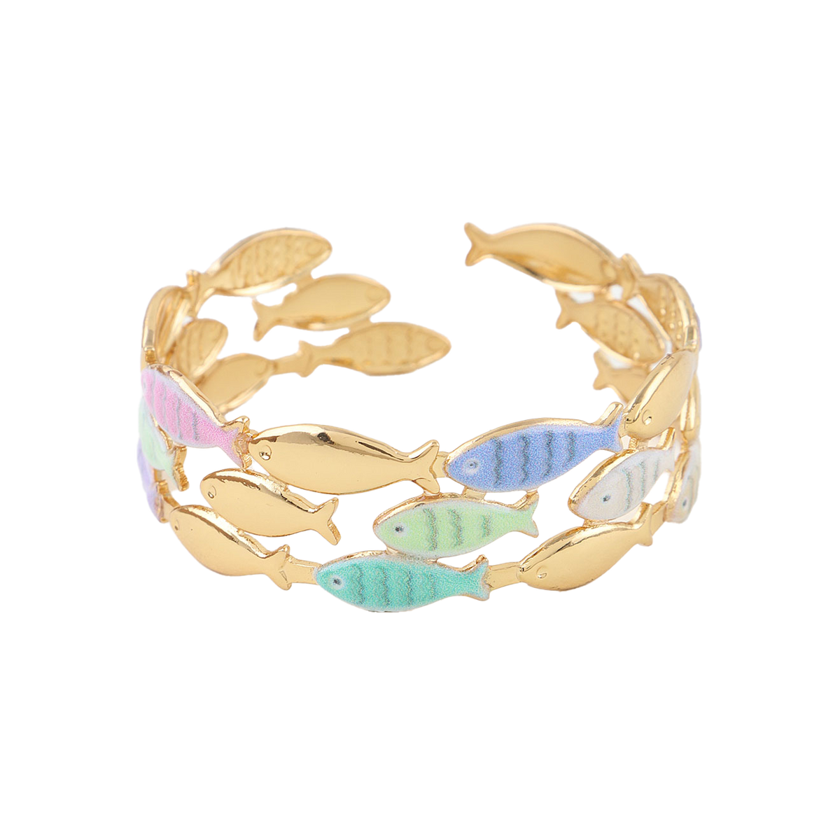 Summer Fish Cuff Bracelet