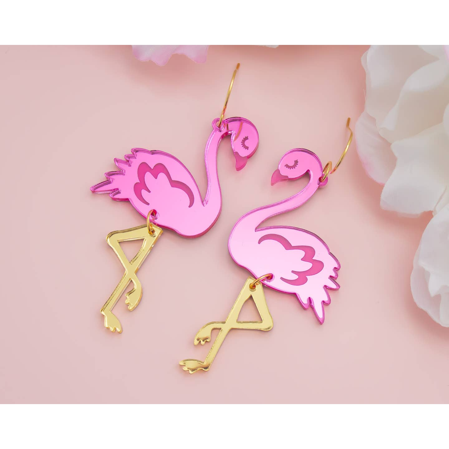 Flamingo Acrylic Dangle Earrings