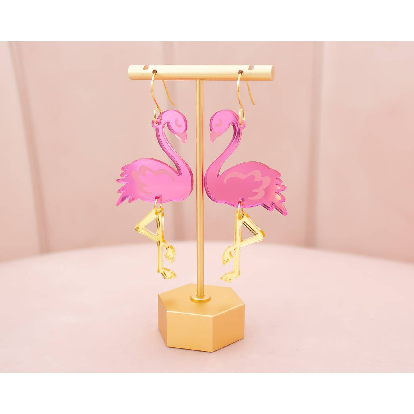 Flamingo Acrylic Dangle Earrings