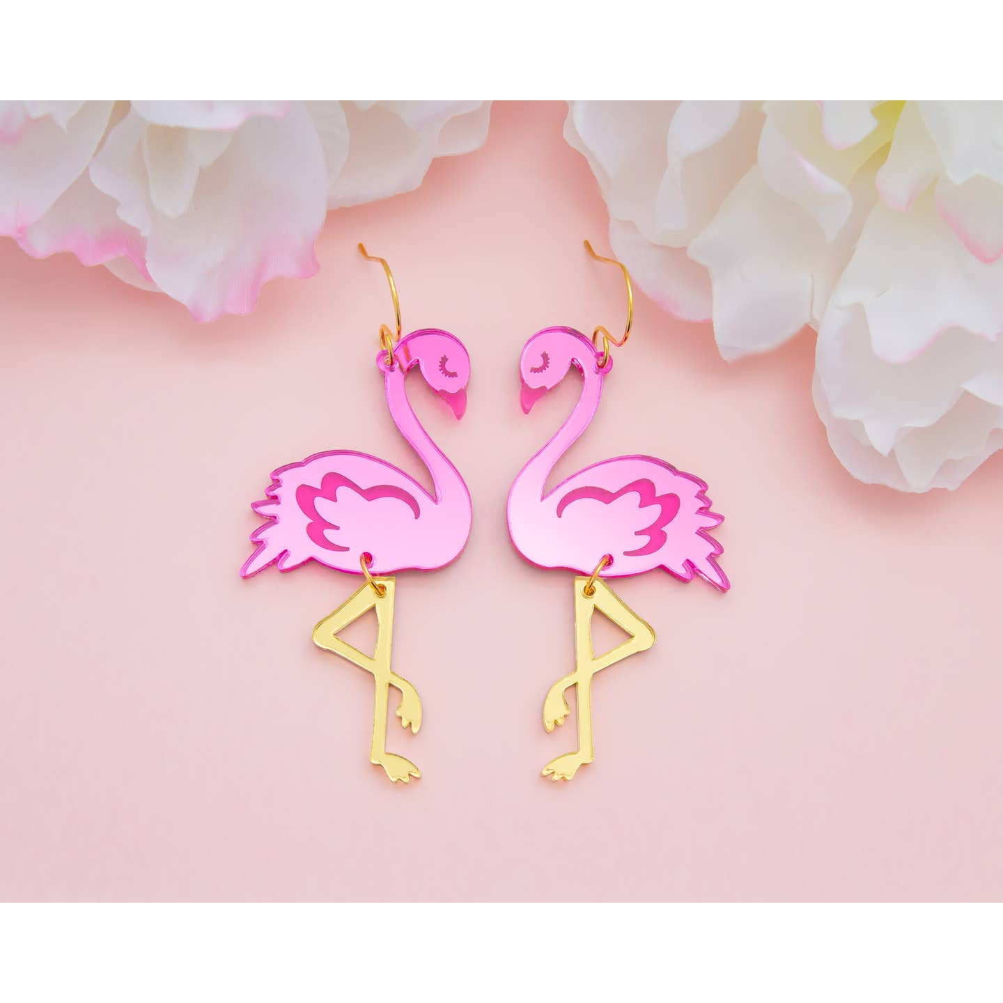 Flamingo Acrylic Dangle Earrings