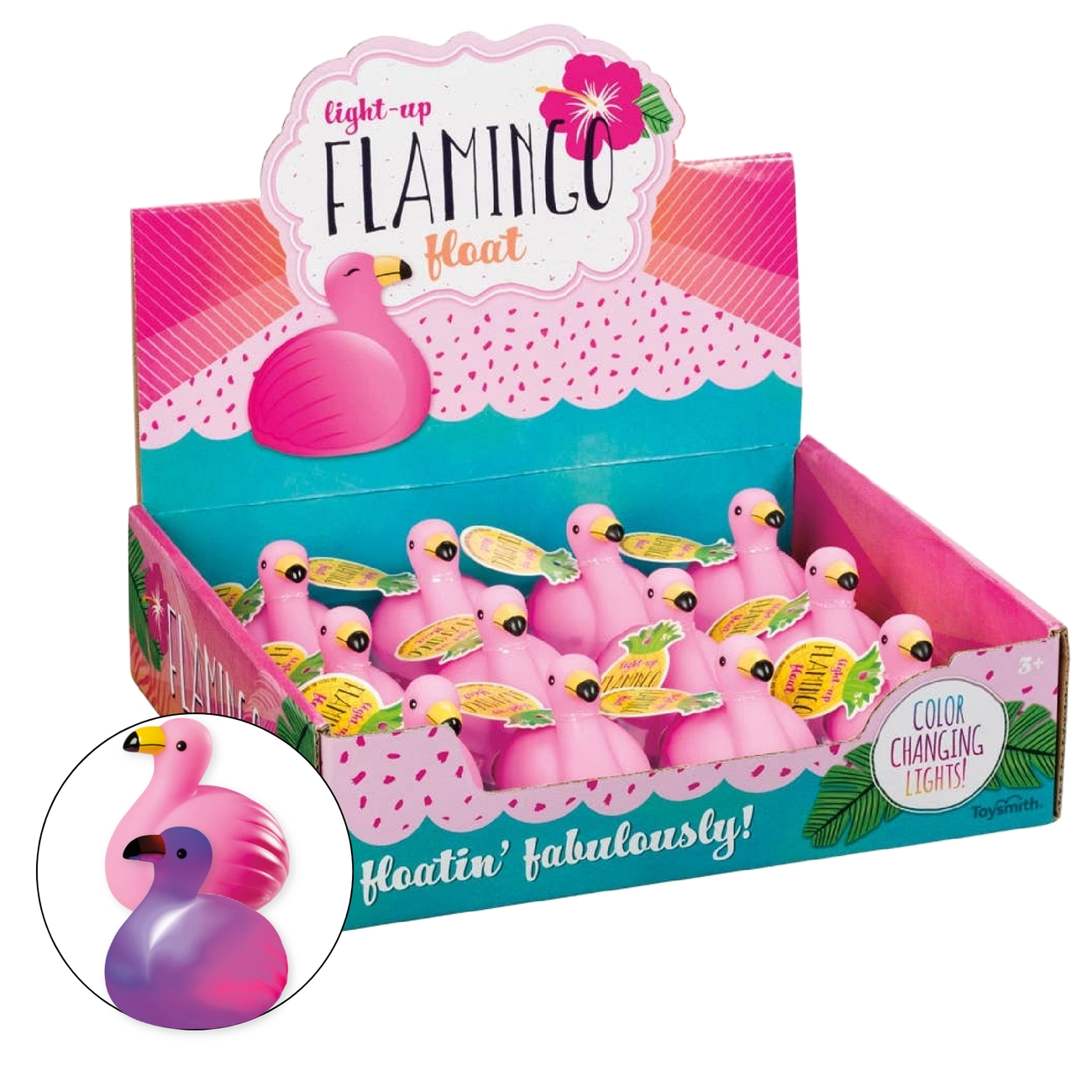 Tub-Time Light-Up Flamingo Float Bath Flamingo