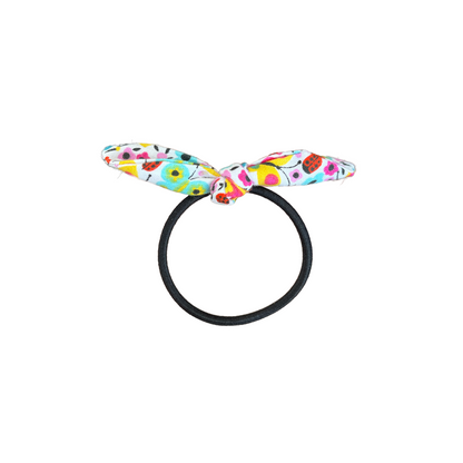 Spring Florals Handmade Bow Hair Tie