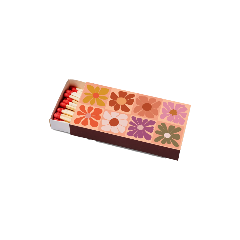 Hippie Flowers Match Box