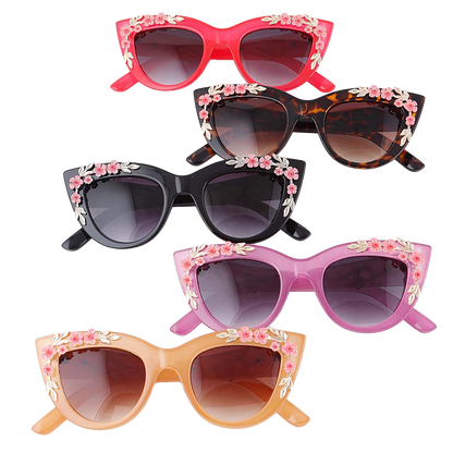 Spring Flower Cat Eye Sunglasses