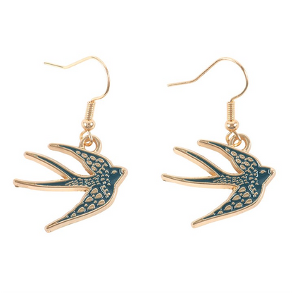 Spread Your Wings Bird Dangle Earrings