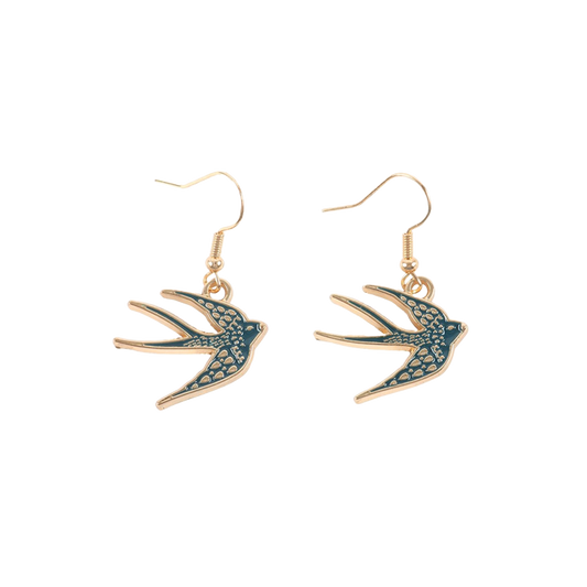 Spread Your Wings Bird Dangle Earrings