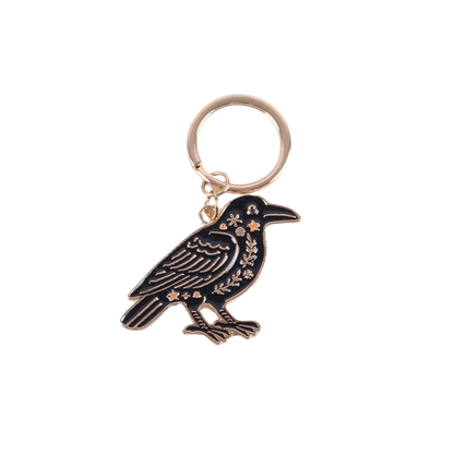 Folk Raven Keyring