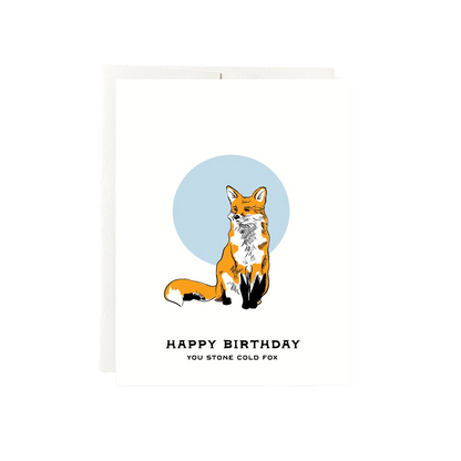 Fox Birthday Card