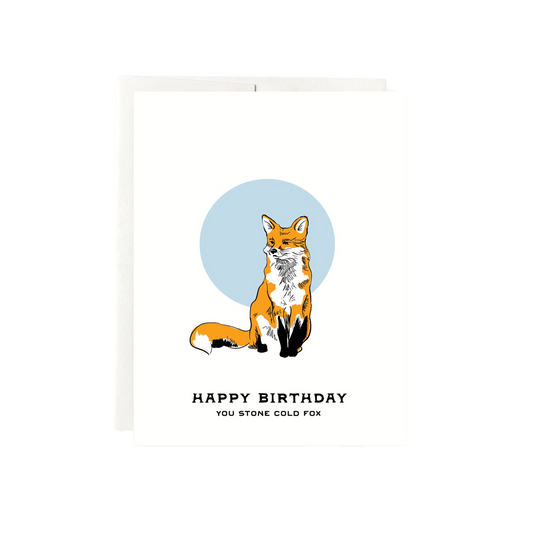 Fox Birthday Card