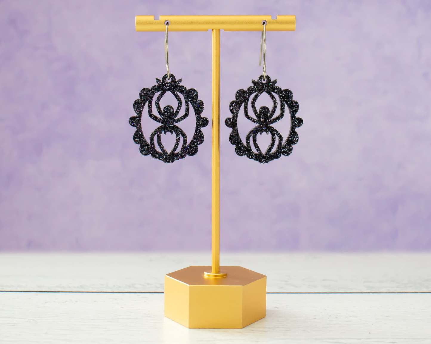 Spider Frame Acrylic Dangle Earrings