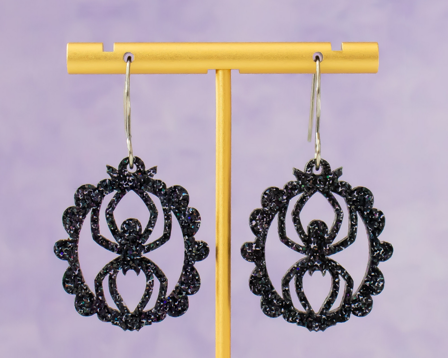 Spider Frame Acrylic Dangle Earrings