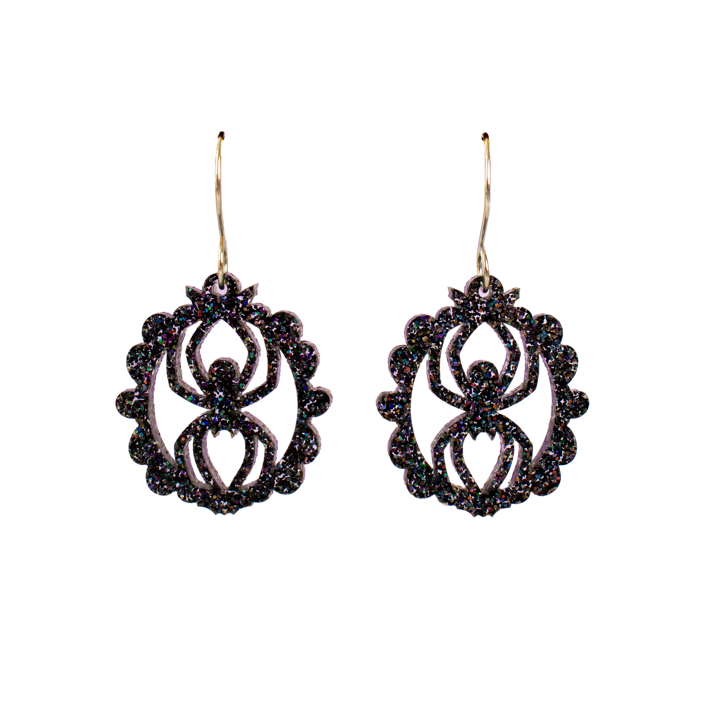 Spider Frame Acrylic Dangle Earrings