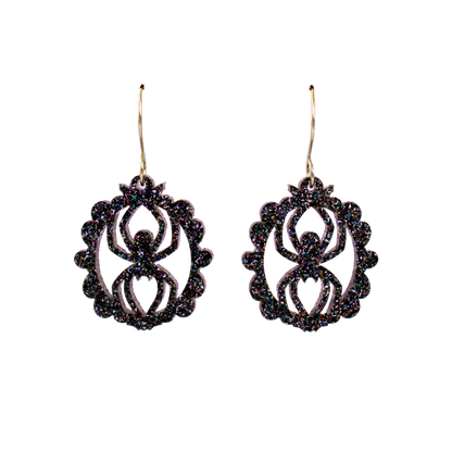 Spider Frame Acrylic Dangle Earrings