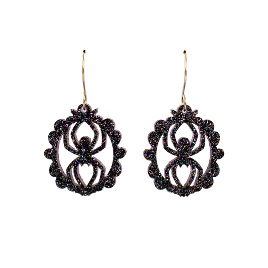 Spider Frame Acrylic Dangle Earrings