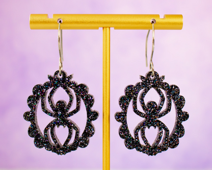Spider Frame Acrylic Dangle Earrings