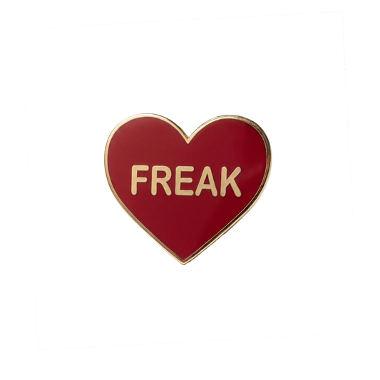 Freak Heart Enamel Pin