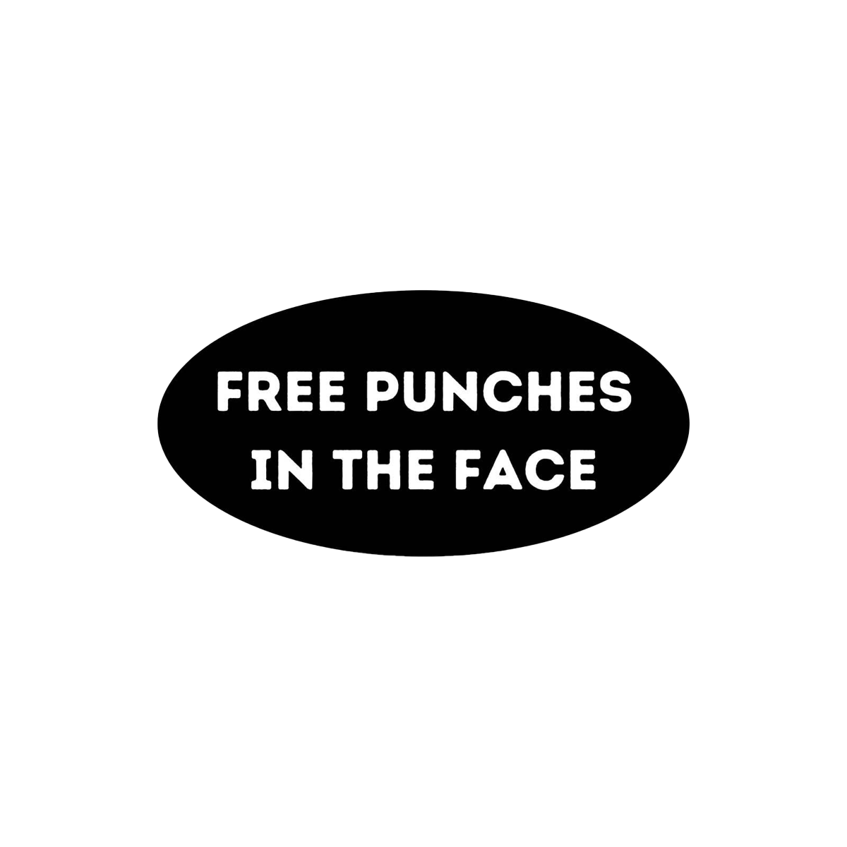 Free Punches in the Face Sticker
