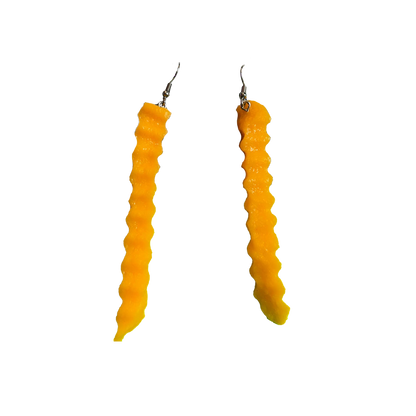 Large French Fry Dangle Earrings