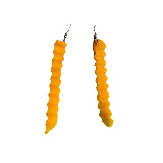 Large French Fry Dangle Earrings