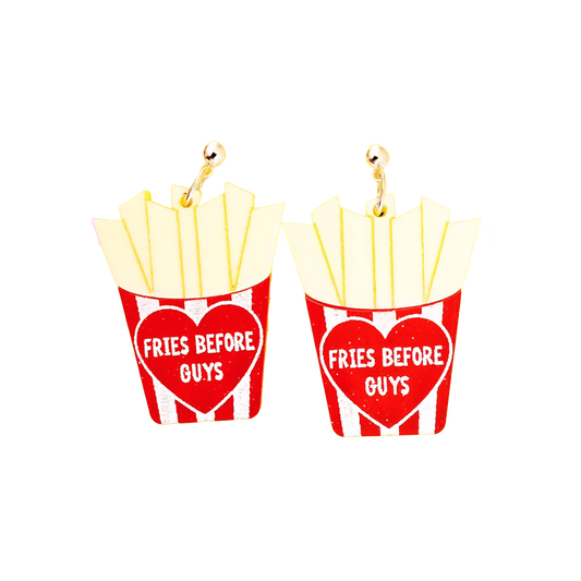 Fries not Guys Dangle Earrings