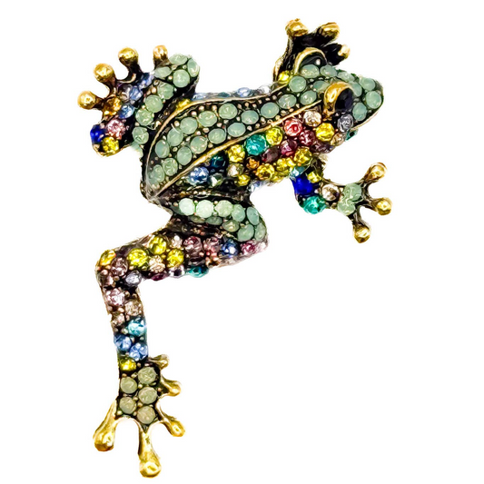 Ritzy Frog Brooch