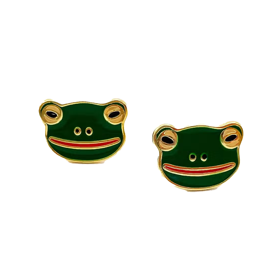 Froggy Post Earrings