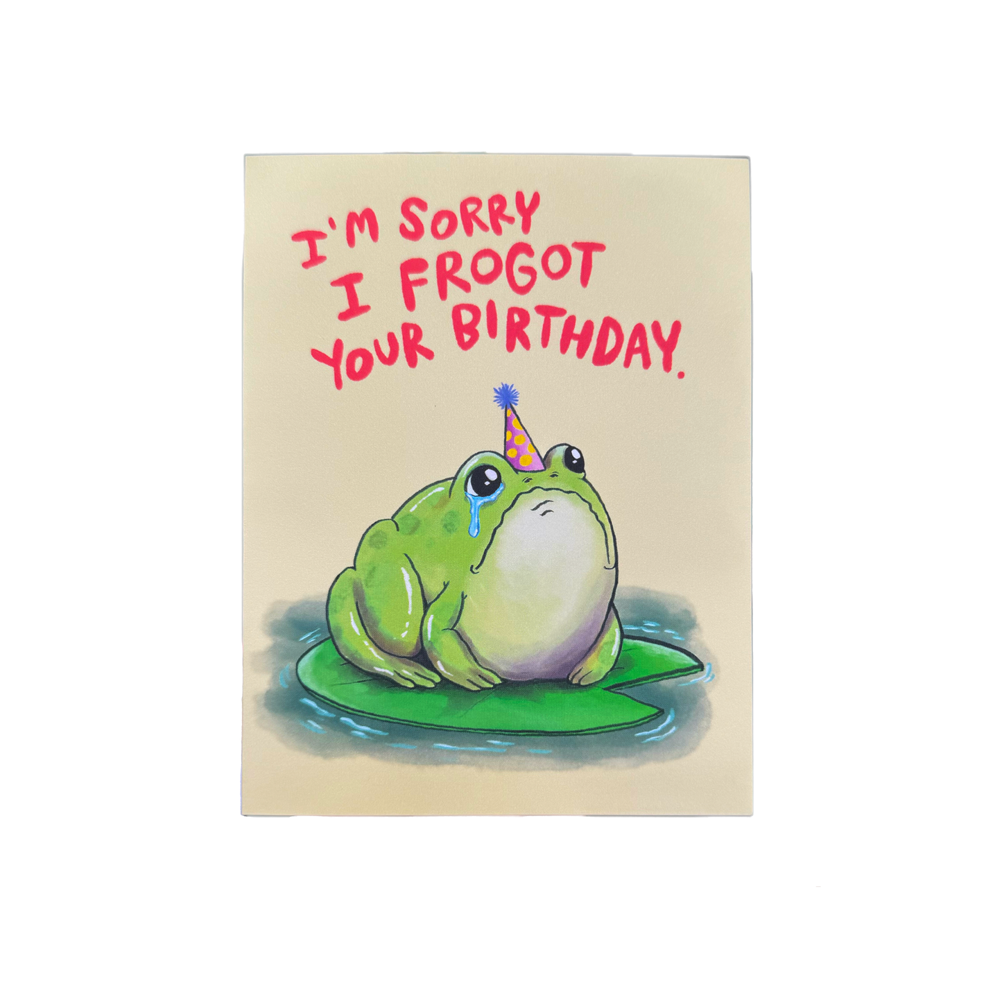Frogot Your Birthday Card