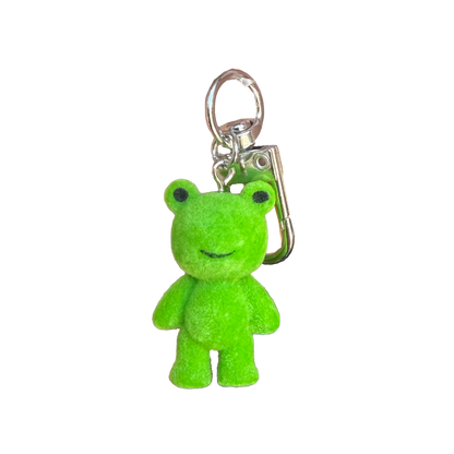 Flocked Frog Keychain