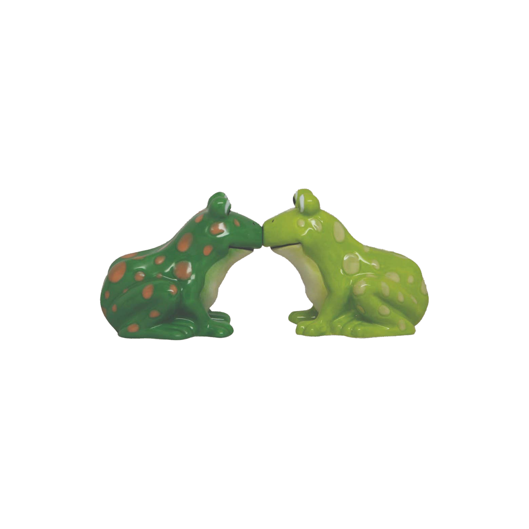 Kissing Frogs Salt and Pepper Shaker Set