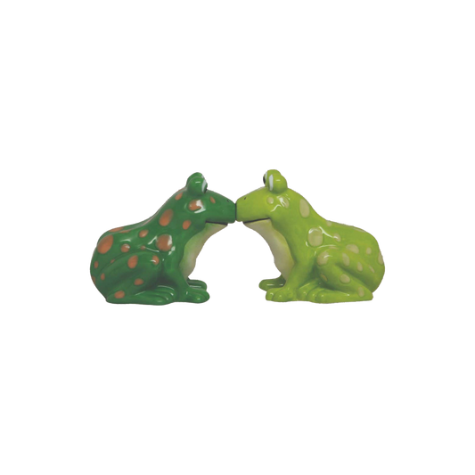 Kissing Frogs Salt and Pepper Shaker Set
