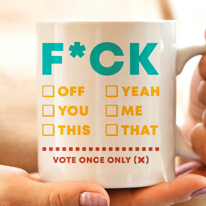 Fuck Chart 11oz Coffee Mug